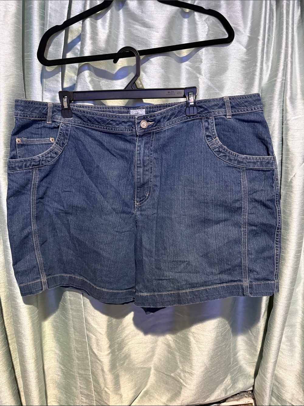 Just My Size Denim Mini Skirt - Blue